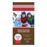 Candy Canes Snowglobe Custom Holiday Photocard Customized Photo Card