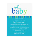 Candy Colours Blue • Baby Shower Invitation postcards