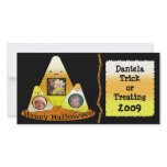 Candy Corn Halloween Custom Photo Card photo cards