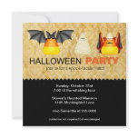 Candy Corn in Costume Halloween Party Invitation