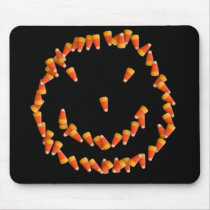 Candy Corn Smiley Mousepad