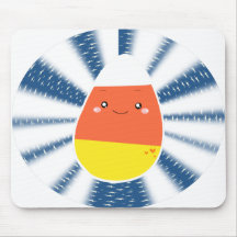 Candy Corn & Stars with Pinwheel design Mousepad