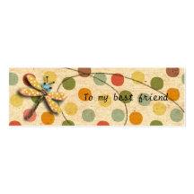 Candy Dragonfly Bookmark Business Card Templates