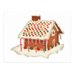 Candy Gingerbread Cottage Post Card