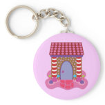 Candy Gingerbread House keychains