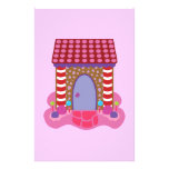 Candy Gingerbread House Stationery Paper