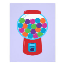 Candy Gumball Machine Announcements