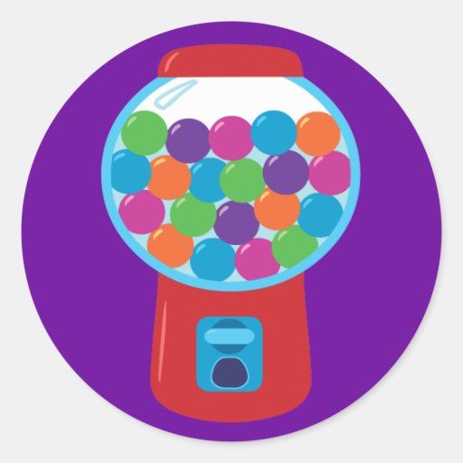 Candy Gumball Machine Sticker