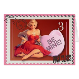 Candy Heart BeMine! KItsch Bitsch Valentine Card