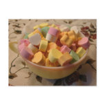 Candy Hearts in a Vintage Teacup Post Card