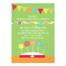Candy Kids' Birthday Party Invitations