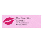 Candy Kiss Skinny Profile Card business cards