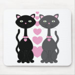 Candy Kitty in Love mousepads