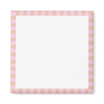 Candy Pink Stripe Border Template magnets