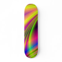 "Candy Rainbow" Fractal Art Skateboard