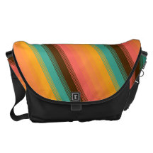Candy Stripe Summer Teal Commuter Bags