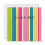 Candy Stripes Invitation
