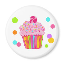 Candy Surprise Cupcake Fridge Magnet