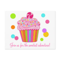Candy Surprise Cupcake Postcard