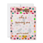 candy sweet birthday party invitations