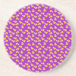 Candycorn on Purple Background Drink Coasters