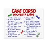 CANE CORSO Property Laws 2 Postcard
