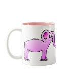 Caneca do Elefante Cor-de-Rosa mugs