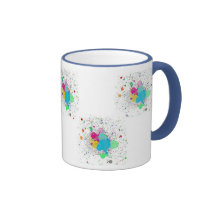 Caneca gotas de tinta