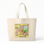 Canine Blind Dates Funny Dog Cartoon Gifts & Tees bags
