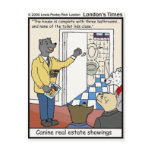 Canine Real Estate Sales Funny Gifts & Tees Postcard