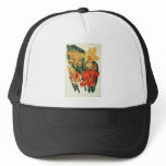 Canna Hybrids - Botanical Art hats