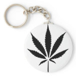 cannabis hemp leaf key chain