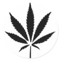 cannabis hemp leaf stickers