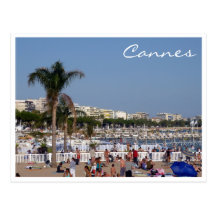 cannes coastline postcards