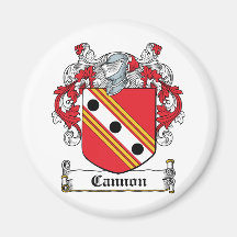 Cannon Family Crest Refrigerator Magnets