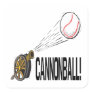 Cannonball Square Stickers