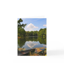 Canoe and Lake Greeting Card