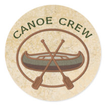 Canoe Crew Round Sticker