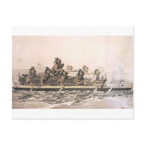 Canoe of the Sandwich Islands. Hawaii. c. 1778 Post Cards