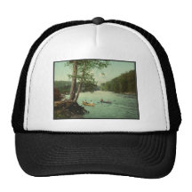 Canoeing on an Adirondack Mountain Stream Hats
