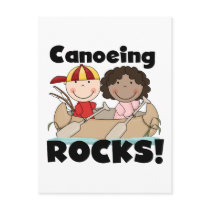 Canoeing Rocks One Tshirts and Gifts Postcards