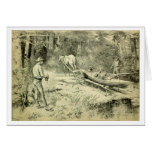 Canoing in the North Woods Greeting Cards