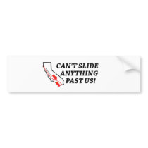 Can't Slide Anything Past Us! Bumper Stickers
