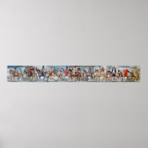 Canterbury Pilgrims Mural Poster