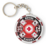 Canuck Royal Poker Keychain