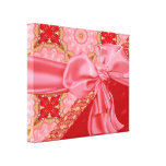 Canvas Artwork with bows Stretched Canvas Prints