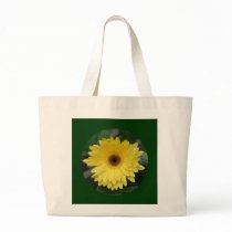 Canvas Bag, Yellow African Daisy, Circle C-1