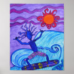 Canvas Print - catching a wave