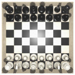 Canvas Print: Chess Pieces on a Chessboard canvas prints