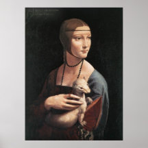Canvas Print - Lady with an Ermine